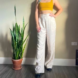 Aritzia Wilfred Effortless Linen Blend Pants in Light Birch